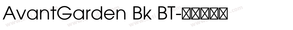 AvantGarden Bk BT字体转换